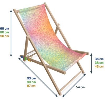 Deckchair 125 Abmessungen